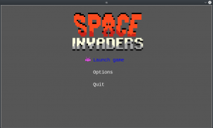 Menu Space Invaders