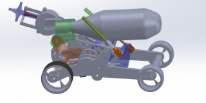 Assemblage du véhicule optimisé sous SolidWorks