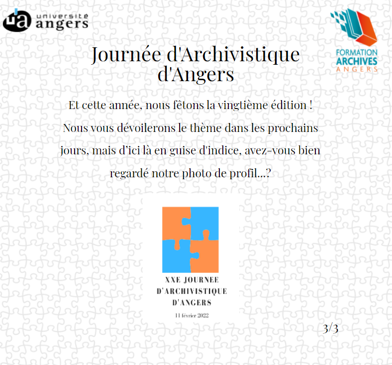 La journée d'archivistique d'Angers - 3