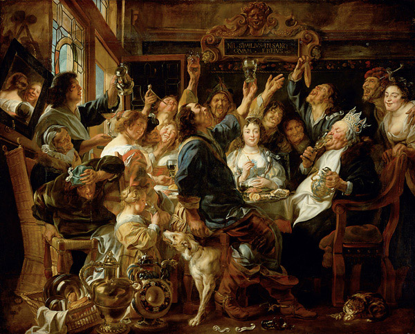 Le festin des rois, de Jacobs Jordan, XVIIe siècle.