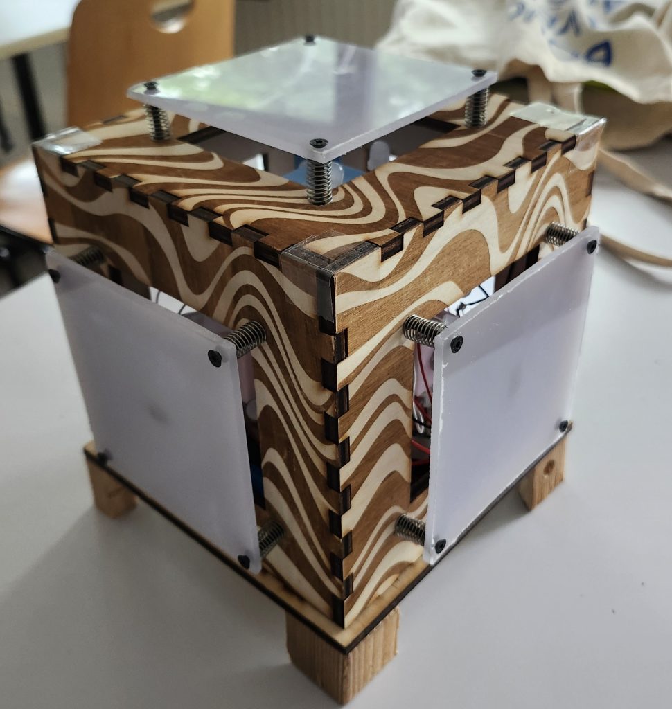 Représentation finale de notre projet Simon 3D